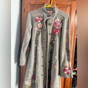 Celestin French Terry Military Coat by Johnny Was